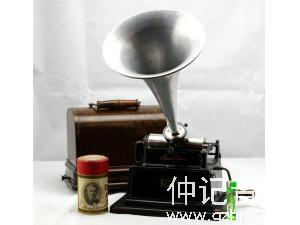  1905年爱迪生留声机 GEM蜡筒手摇唱机手摇留声机