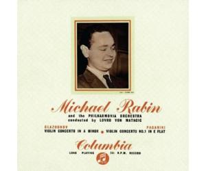 Michael Rabin Glazounov& Paganini violin 葛拉祖诺夫&帕格尼尼小提琴协奏曲 麦可拉宾(小提琴)（180克33转LP黑胶）   33CX1281